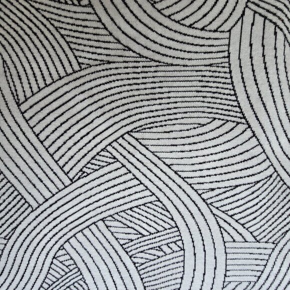 Maeve by Anthropologie White & Black Abstract Woven Print Skirt Size XL NWT - Picture 2 of 9